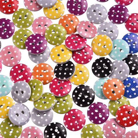 Sewing Accessories Buttons Wood Buttons Cabochons Scrapbooking 100pcs