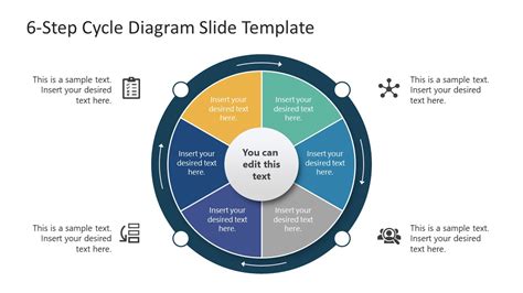 6 Step Cycle Diagram Powerpoint Template With Arrows Slidemodel