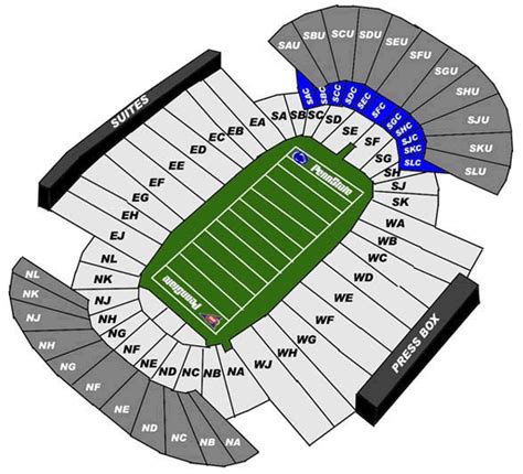 Beaver Stadium Student Seating Chart Stadium Seating Chart
