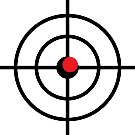 Target Svg Archery Transparent Gun Scope Target Clipart Large Size