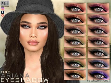 Ariana Eyeshadow N45 Patreon Sims 4 Makeup Mod Modshost