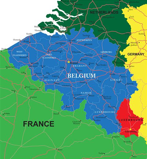 Belgium Map Guide Of The World