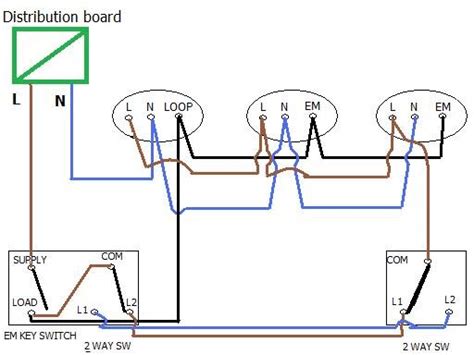 Emergency Lighting Circuit Wiring Diagram