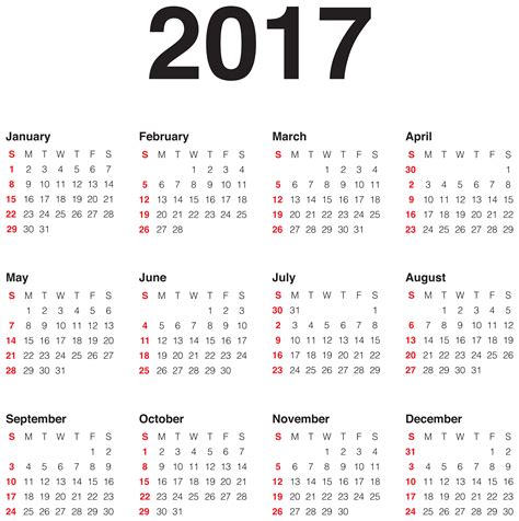 2017 Calendar Transparent Png Clip Art Image Clipart Pinterest