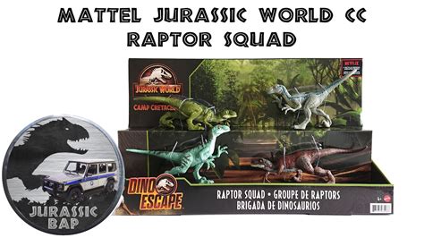Review Mattel Jurassic World Camp Cretaceous Raptor Squad Youtube
