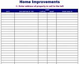 Images of Home Improvement Budget Excel Template
