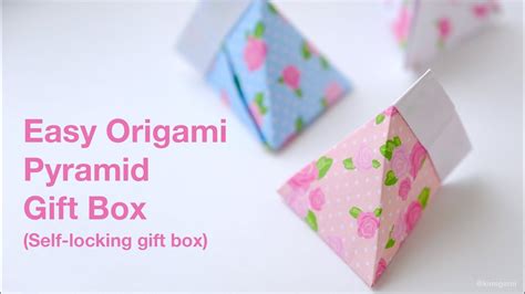 How To Fold This Easy And Simple Origami Self Locking Pyramid T Box