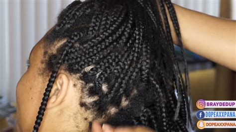 Your hair has been kind of stressed hanging on to those heavy braids so more of it will probably seem to come out than is. OMG!!! 2 1/2 Month Old Box Braid Take Down| So Much ...