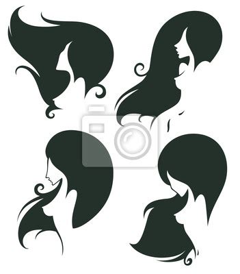 Vector Collection Of Naked Girl Images For Spa Hairdressers Canvas Prints For The Wall Canvas