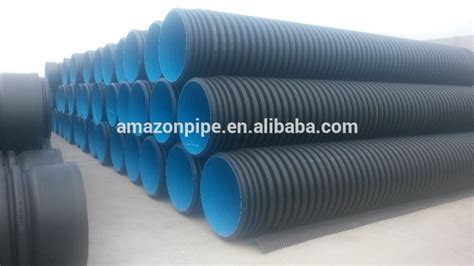 Hdpe Plastic Corrugated Culvert Pipe Extruded Twin Wall
