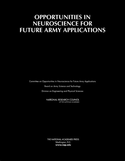 Solution Opportunities In Neuroscience For Future Army Applications