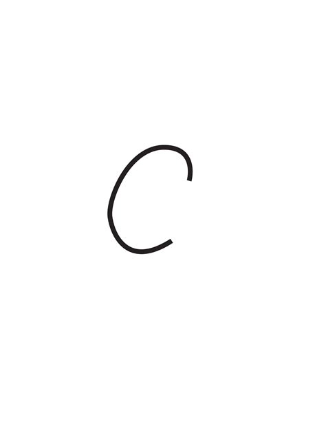 Free Printable Cursive Letters Capital Cursive C Freebie Finding Mom