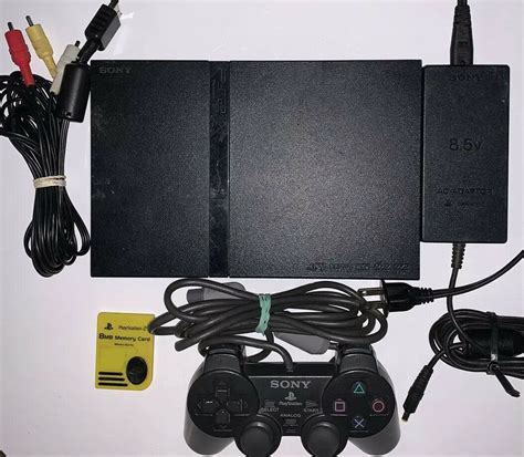 Sony Playstation 2 Ps2 Slim Console W Official Controller Scph 75001