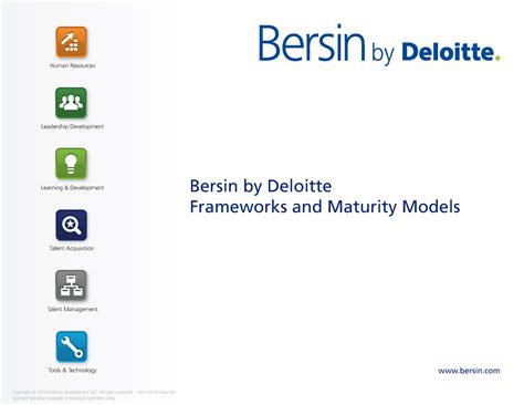 talent management maturity bersin by deloitte frameworks and maturity models bersin copyright