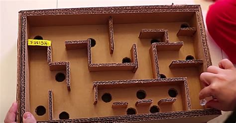How To Make A Maze Board Game From Cardboard