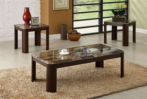 10 Inspirations Solid Marble Top Coffee Table Sets Living Room