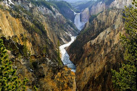 Scenic River Landscape At Yellowstone National Park Wyoming Image