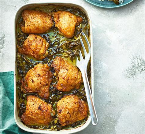 Coconut Turmeric Baked Chicken Thighs Bbc Good Food Middle East