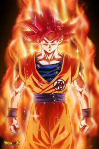 This article is about the form. Dragon Ball Super Poster Goku Super Saiyan God Red SSJG ...