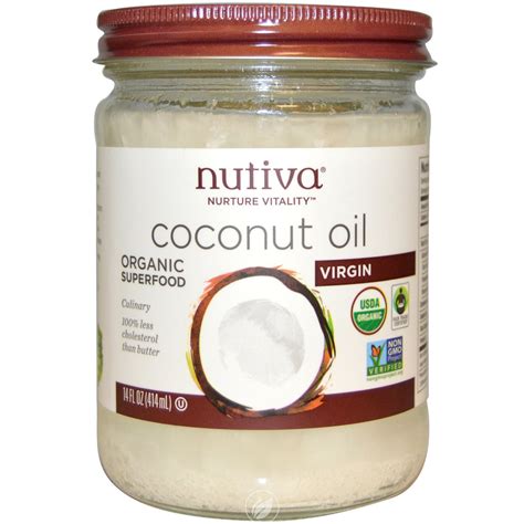 Nutiva Organic Coconut Oil Virgin 14 Fl Oz 414 Ml Pack Of 2