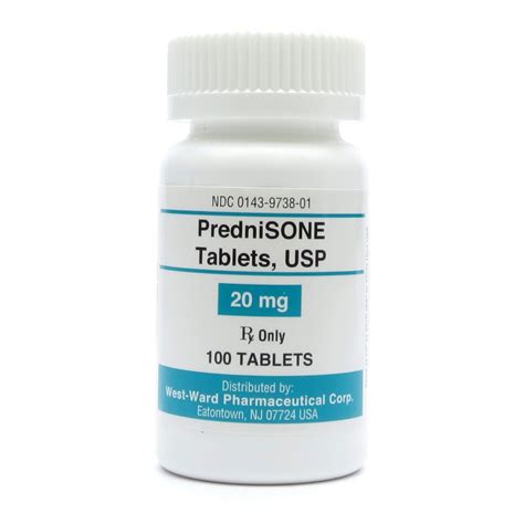 Prednisone, 20mg, 100 Tablets/Bottle | McGuff Medical Products