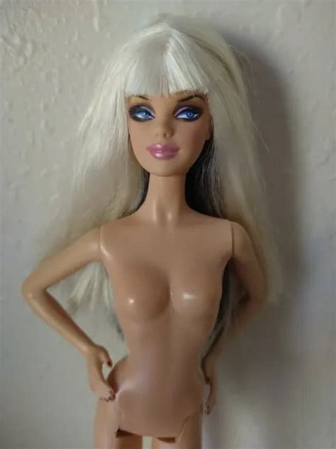 Barbie Top Model Muse Tone Blonde Black Hair Blue Eyes Basics Body