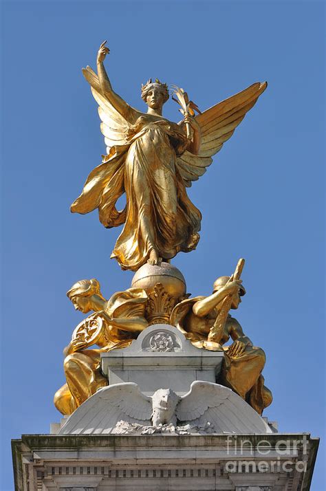 Golden Angel Memorial Statue In London Uk Photograph By Paul Cummings