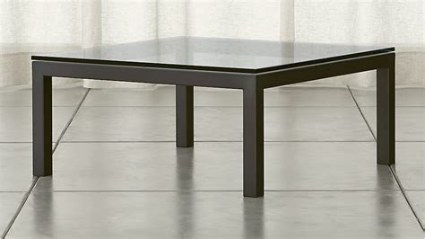 ( 0.0) out of 5 stars. Parsons Square Dark Steel Coffee Table with Clear Glass ...