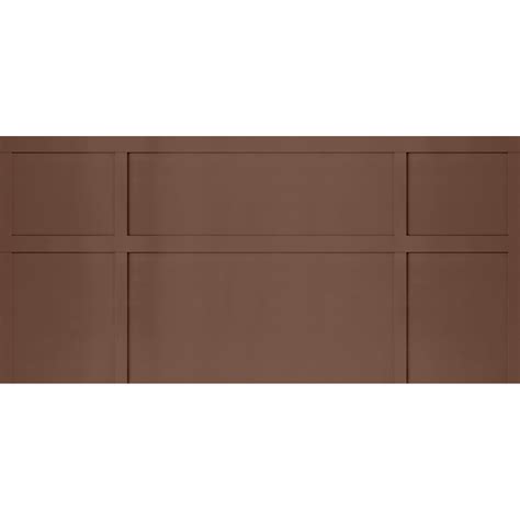 Trompe l'oeil panoramic wallpaper English panels in Terracotta