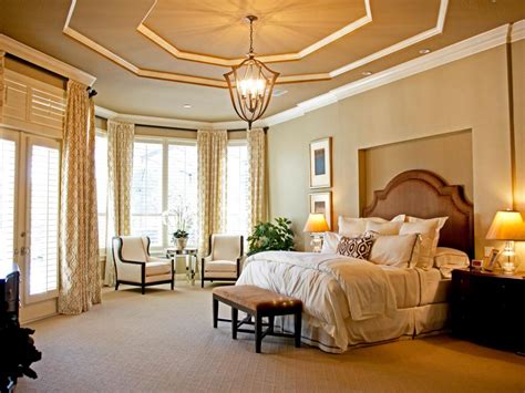 Traditional Neutral Master Bedroom With Sitting Area Hgtv