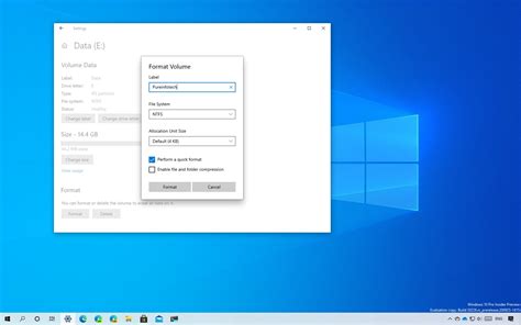 How To Format Hard Drive Using Settings On Windows 10 Pureinfotech