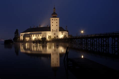 Schloss Ort Gmunden Foto And Bild Architektur Architektur Bei Nacht