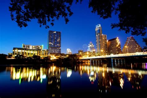 Austin Skyline At Night Stock Photo Image Of Texas Skyline 32915674