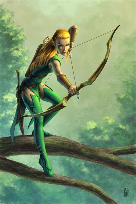 Artstation Elf Archer Girl