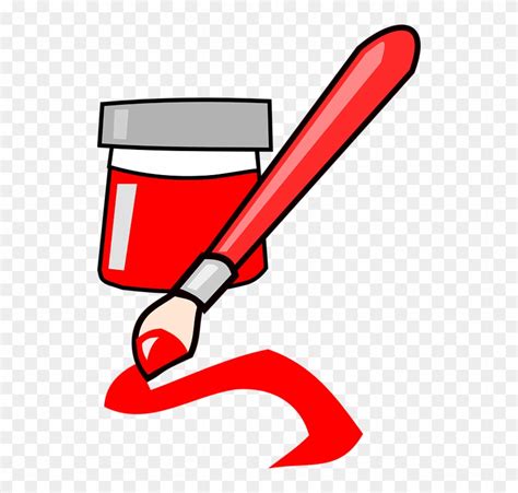 Brush Paint Red Art Ink Red Paint Brush Clip Art Free Transparent