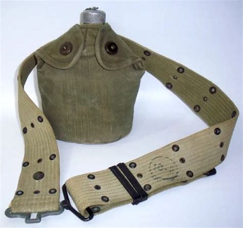 Ww1 Us Army Military M1910 Aluminum Canteen Belt Pouch Field Gear Equipment 24900 Picclick