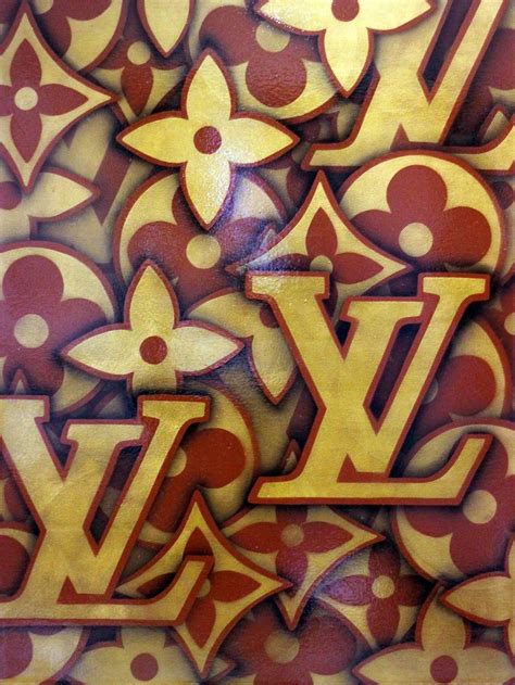 The decmode 38575 wall decor is a terrific gift. Brown and Gold LV by Rich Simmons | Pop art effect, Modern pop art, Iphone background wallpaper