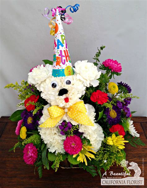 Woof Woof Happy Birthday Birthday Flower Arrangements