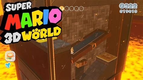 Super Mario 3d World World Castle 5 Trick Trap Tower Wii U 100