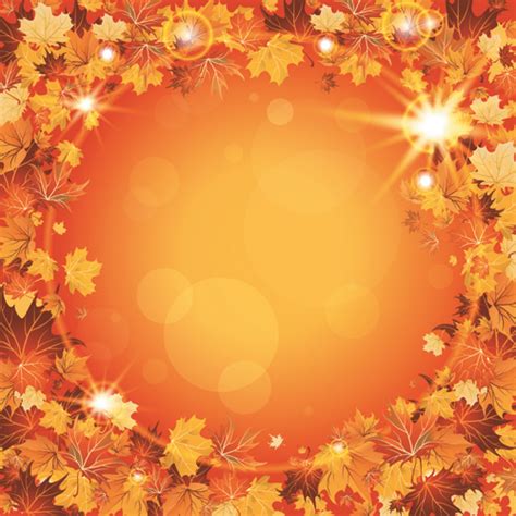 Vector Autumn Leaves Backgrounds Art Free Vector In
