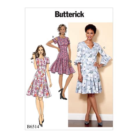 Butterick Pattern Missesmiss Petite Dress 6 8 10 12 14