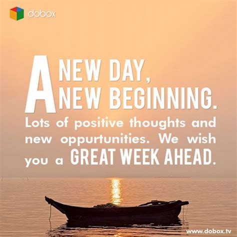 A New Day A New Beginning Lots Of Positive Thoughts And New