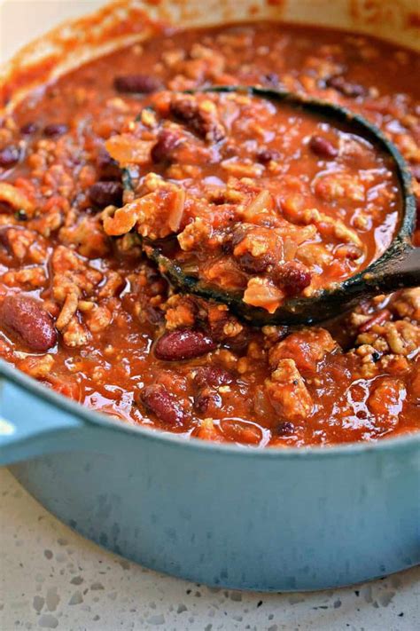 The Best Ground Turkey Chili (Thick Robust and Hearty)