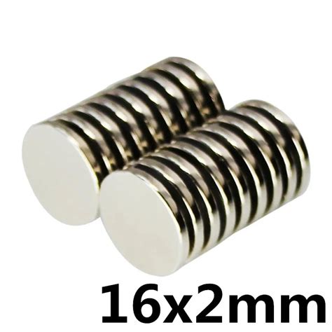 10pcs Neodymium Magnet 16x2mm N35 Small Disc Round Super Strong Magnets