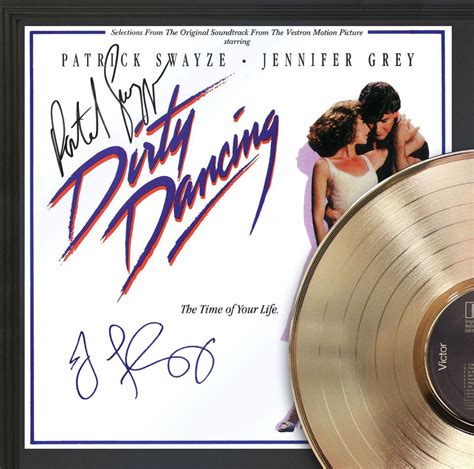 Dirty Dancing Soundtrack Framed Signature Gold Lp Record Display M4