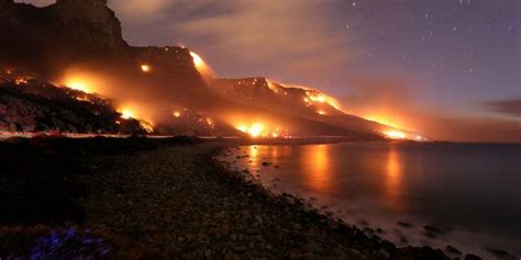 Walking around the mountain gives you amazing views of different coast lines of cape town. Winds Continue To Fuel Cape Town Fires | HuffPost UK