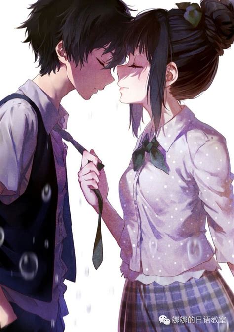 Pin By Yuki Chan On Equally As Beautiful Anime Couple Kiss Romantic