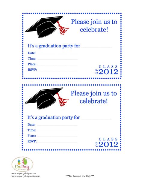 Graduation Party Invitation Templates Free Word