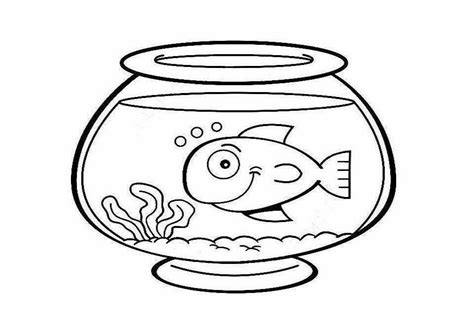 Fish bowl coloring page printable coloring page kids in fish tank. Bowl Coloring Page at GetColorings.com | Free printable ...