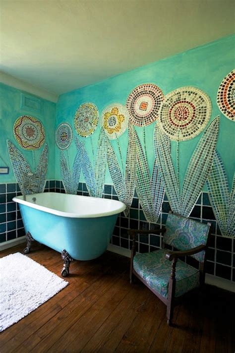 Accent wall colors design guide for the home including color combinations, matching furniture & decor. Turquoise Bathrooms: Timeless and Captivating Interior